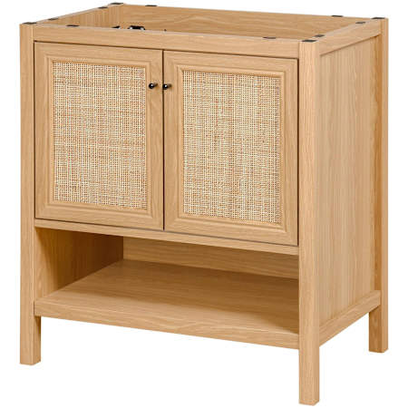 JONATHAN Y Lighting Jasper 29" Single Free Standing Vanity Cabinet Only - Less Vanity Top Oak