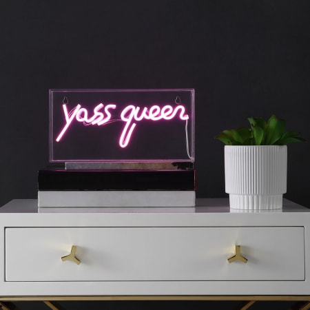 JONATHAN Y Lighting Yass Queen 6" Tall LED Accent Specialty Lamp Pink
