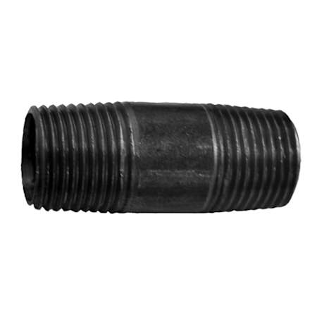 Jones Stephens 1-1/4 X 10 NIPPLE BLACK Black