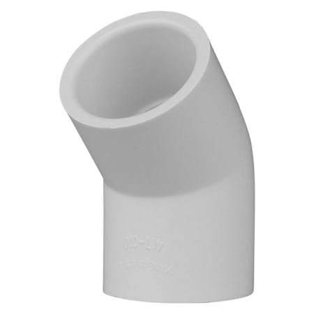 Jones Stephens PVC S/40 1 45 DEG ELL SXS White