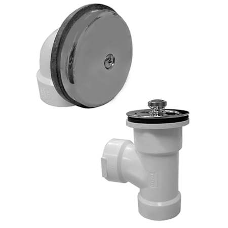 Jones Stephens Twist PVC 1/2 Kit With CP PP One Hole Chrome Plated