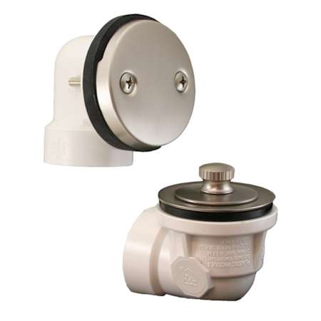 Jones Stephens BRNI PVC 1/2KIT FLI FT W/ 2H Brushed Nickel