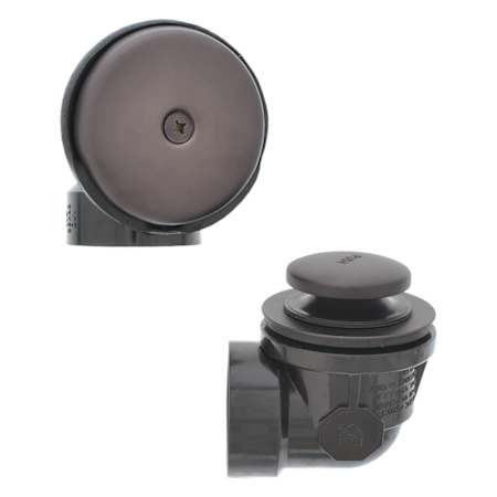 Jones Stephens One-Hole Toe Touch Bath Waste Kit - ABS Standard Half Kit Oil Rubbed Bronze