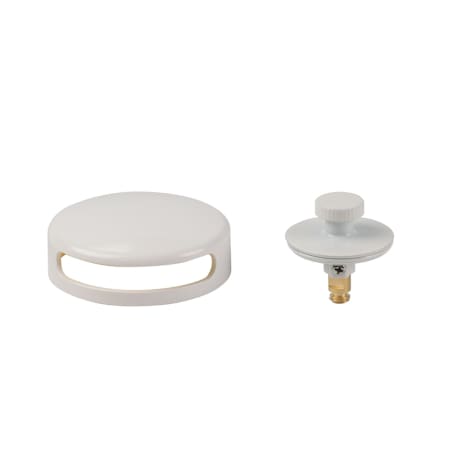 Jones Stephens ABS Tub Overflow Faceplate with Tub Stopper White