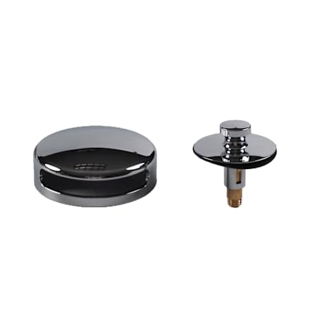 Jones Stephens ABS Tub Overflow Faceplate with Tub Stopper Chrome Plated