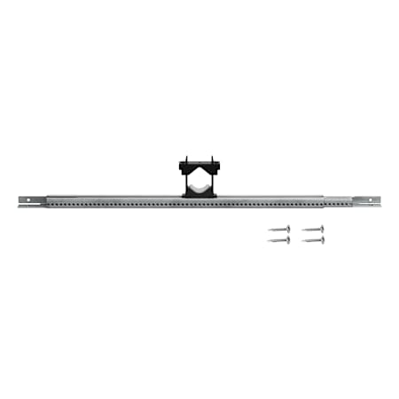 Jones Stephens 14"-26" Adjustable Pipe Support Bracket with 1 Glide Clamp and Screws Grey