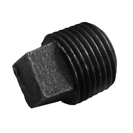 Jones Stephens 1-1/4 SQUARE HEAD PLUG BLACK Black