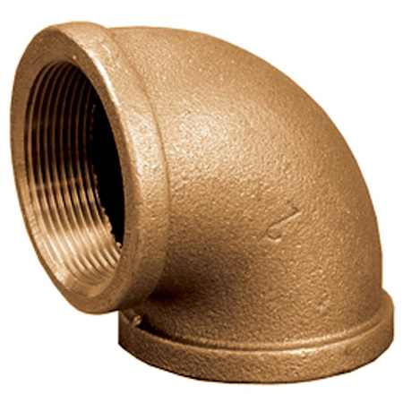 Jones Stephens 1/4 BRONZE 90 ELBOW (LEAD FREE) Bronze