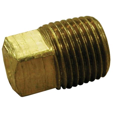 Jones Stephens 1/4 BRONZE SQ HEAD SOLID PLUG - LEAD FREE Bronze
