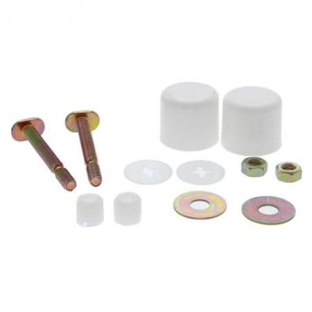 Jones Stephens Toilet Bolt Caps with 1/4" x 2-1/4" Brass Break-Off Bolts N/A