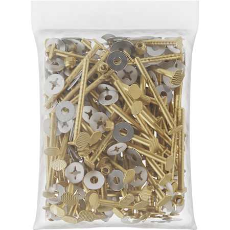 Jones Stephens 3-1/2" Stainless Washers and Nickel Plated Tinnerman Nuts N/A