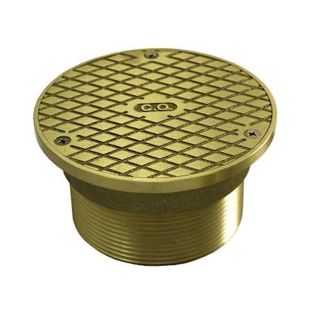 Jones Stephens 3-1/2 PB SPUD W/ 5 PB CVR Polished Brass