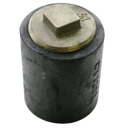Jones Stephens 4" Plain End Cast Iron Cleanout-Short Pattern with 3-1/2" Raised Head Southern Code Plug 4" Pipe size - 3" Height Black