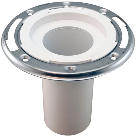 Jones Stephens 3 X 6 PVC Closet Flange With Stainless Steel Ring Less Knockout N/A