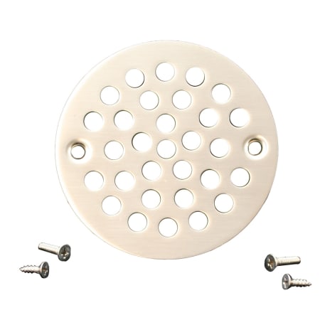 Jones Stephens 4" Round Coverall Strainer Satin Nickel