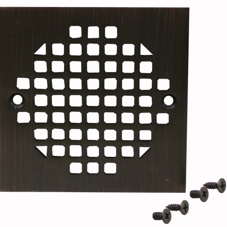 Jones Stephens 5-3/16" Brass Square Floor Drain Old World Bronze