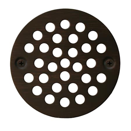 Jones Stephens 5-5/16" Brass Round Floor Drain - Strainer Only Old World Bronze