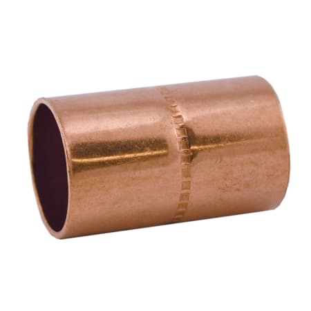 Jones Stephens 1-1/4 C X 1-1/4 C COUPLING-ROLLED STOP JW#11514 Copper