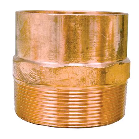Jones Stephens 1/4C 1/4 MIP MALE ADAPTER (604) JW#11131 Copper