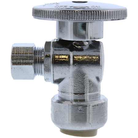 Jones Stephens 1/2 PLUMBITE X 3/8 OD COMP QUARTER TURN ANGLE STOP - LF N/A