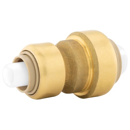 Jones Stephens 1/2" x 3/8" PlumBite Push On Reducing Coupling, Bag of 1 Rough Brass