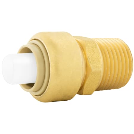 Jones Stephens 1/2" x 1/2" MPT (Bagged) PlumBite Push On Adapter, Bag of 1 Rough Brass