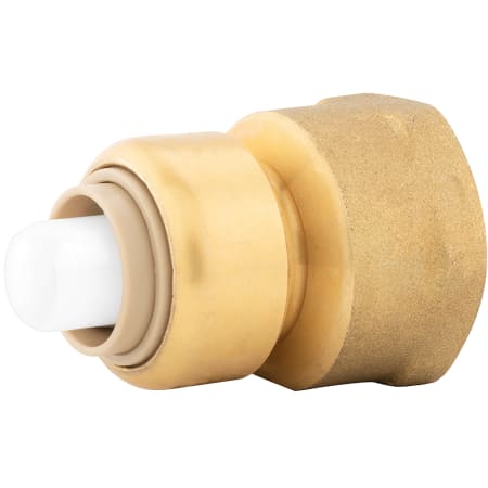 Jones Stephens 3/8" x 1/2" FPT (Bagged) PlumBite Push On Reducing Adapter, Bag of 1 Rough Brass