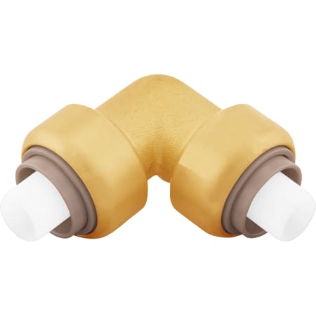 Jones Stephens 1/2" PlumBite Push On 90° Elbow, Bag of 1 Rough Brass