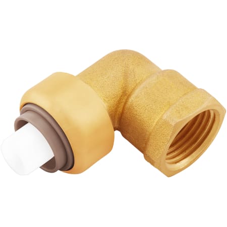 Jones Stephens 1/2" FPT PlumBite Push On 90° Elbow Adapter, Bag of 1 Rough Brass