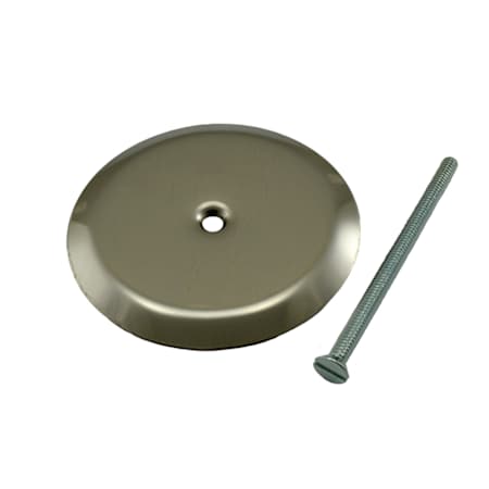 Jones Stephens 7" Stainless Steel Cleanout/Extension Cover, Floor Mount with 4" Bolt (16 Gauge) N/A