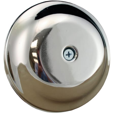 Jones Stephens 4-1/4" Chrome High Impact Plastic Cleanout Cover Plate, Bell Design Chrome Plated