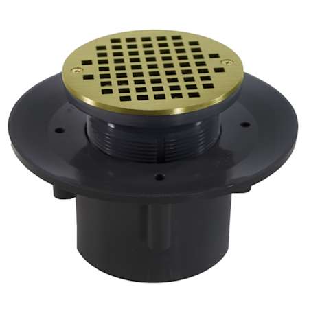 Jones Stephens 3" x 4" PVC Slab Drain 5" Strainer N/A