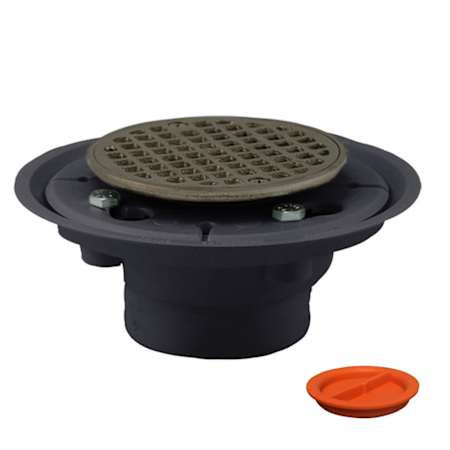 Jones Stephens 2X3 PVC SHR DRN W/BN SPUD & STR WITH TEST PLUG N/A