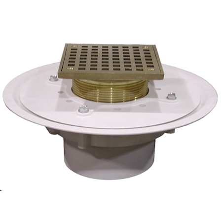 Jones Stephens 4" PVC Square Floor Drain N/A