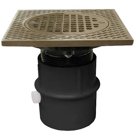 Jones Stephens 6-1/2" PVC Square Floor Drain N/A