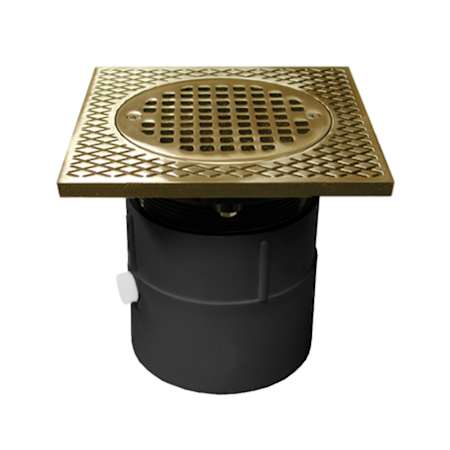 Jones Stephens 4" PVC Pushfit Adjustable General Purpose Drain With Nickel Brass Strainer Nickel Bronze