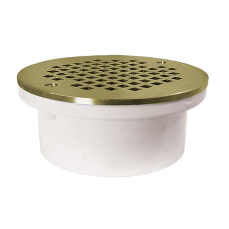 Jones Stephens 4" General Purpose PVC Drain with 6" Round Strainer N/A