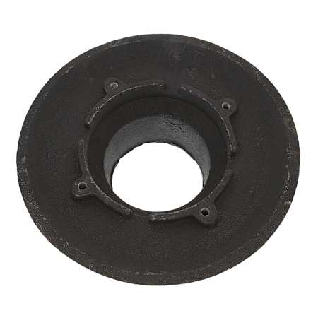 Jones Stephens 4" Cast Iron Round Floor Drain - Less Strainer Black