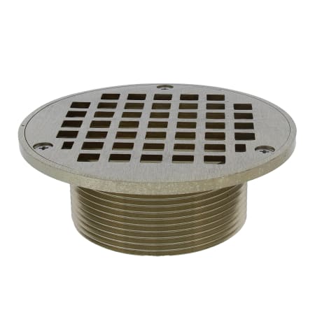 Jones Stephens 3" x 5" Brass Round Shower Drain Nickel Bronze