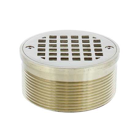 Jones Stephens 4-5/8" Brass Round Shower Drain Nickel Bronze