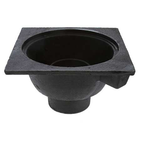 Jones Stephens 10" Square Bell Trap - Less Strainer N/A