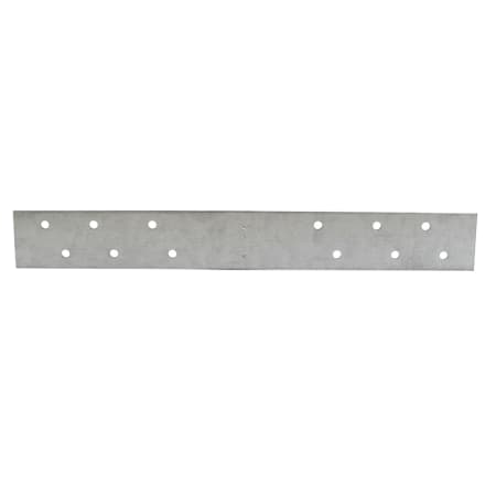 Jones Stephens 5" x 18" Galvanized Steel Standard F.H.A. Strap with 6 Offset Holes - 16 Gauge Galvanized