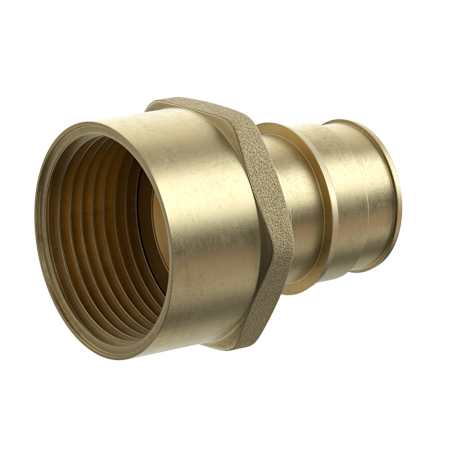 Jones Stephens 1-1/2” F1960 x FIP Brass PEX Adapter, Bag of 6 Brass