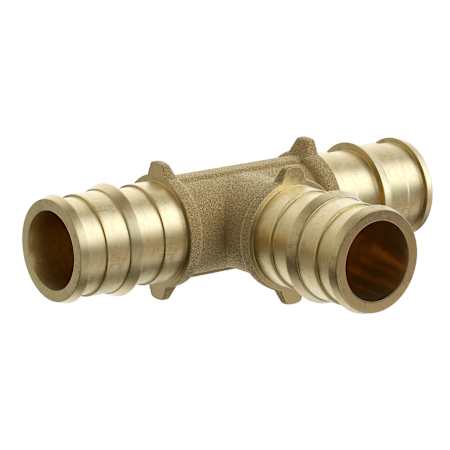 Jones Stephens 3/4" F1960 Brass PEX Tee Brass