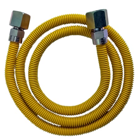 Jones Stephens 36" Stainless Steel Gas Connector with 3/8" and 1/4" Fittings Yellow
