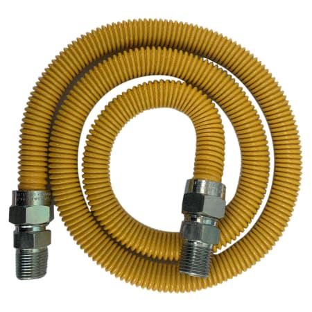 Jones Stephens 36" Stainless Steel Gas Connector with 3/4" and 3/4" Fittings Yellow