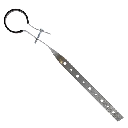 Jones Stephens 2 DWV PLASTIC COATED HANGER 3/4 IN WIDE (320) Black