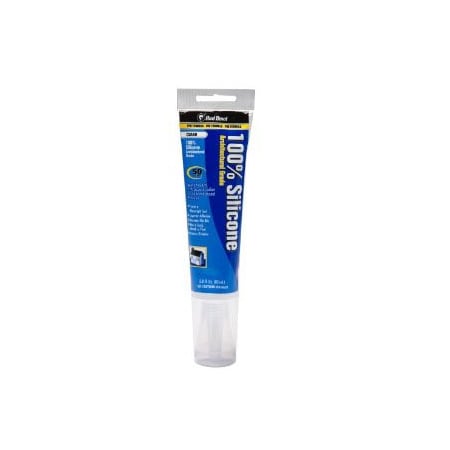 Jones Stephens 2.8 oz 100% Clear Silicone Tub and Tile Sealant Clear