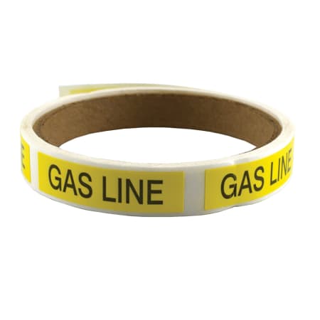 Jones Stephens 100 RL GAS LINE STICKERS White