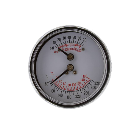 Jones Stephens 2-7/8" 75 PSI Dual Scale Boiler Gauge N/A